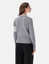 Thom Browne 4-Bar wool cardigan - | Spazio Pritelli