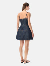 Fendi dark blue FF denim bustier dress - | Spazio Pritelli