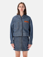 Fendi chambray cropped jacket - | Spazio Pritelli