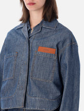 Fendi chambray cropped jacket - | Spazio Pritelli