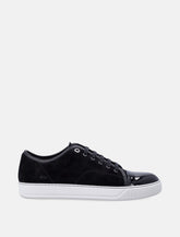 Lanvin DBB1 patent leather and suede sneakers - | Spazio Pritelli