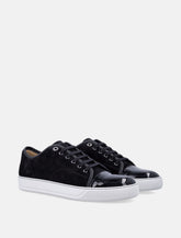 Lanvin DBB1 patent leather and suede sneakers - | Spazio Pritelli