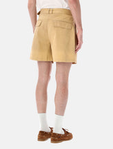 Found belted pleated shorts - | Spazio Pritelli