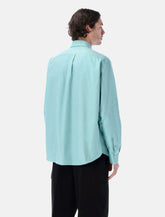 Camicia in Oxford di cotone turchese di Fendi - | Spazio Pritelli