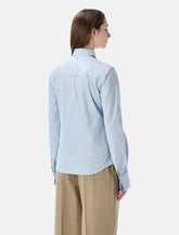 Ami Paris ruffled cotton poplin shirt - | Spazio Pritelli