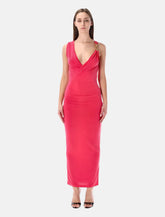 Balmain draped long dress - | Spazio Pritelli