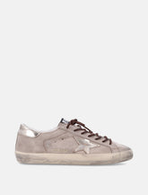 Golden Goose Super-Star beige suede sneakers - | Spazio Pritelli