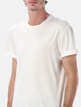 Golden Goose white distressed cotton t-shirt - | Spazio Pritelli