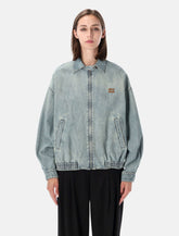 Miu Miu chambray blouson jacket - | Spazio Pritelli