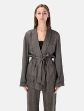 Golden Goose jacquard satin pajama jacket - | Spazio Pritelli