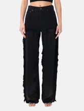 Haikure Bonnie satin bull boyfriend pants - | Spazio Pritelli