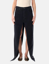 Haikure Gana Bull denim skirt - | Spazio Pritelli
