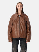 Haikure silky leather jacket - | Spazio Pritelli