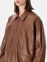 Haikure silky leather jacket - | Spazio Pritelli