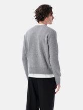 Ami Paris ADC wool and cashmere cardigan - | Spazio Pritelli
