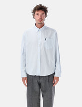 Ami Paris striped cotton Ami de Cœur shirt - | Spazio Pritelli