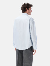 Ami Paris striped cotton Ami de Cœur shirt - | Spazio Pritelli