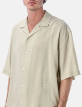 Ami Paris boxy short sleeve viscose shirt - | Spazio Pritelli