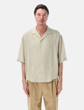 Ami Paris boxy short sleeve viscose shirt - | Spazio Pritelli