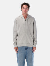 Ami Paris Zipped Cotton Ami de Coeur Hoodie - | Spazio Pritelli