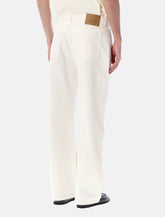 Ami Paris large fit cotton twill jeans - | Spazio Pritelli
