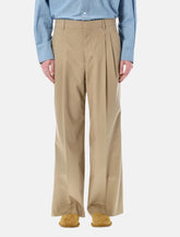 AMI Paris low-rise wide cotton trousers - | Spazio Pritelli