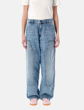 Pantaloni Brandon double knee in denim Camano di Carhartt WIP - | Spazio Pritelli