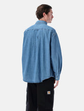 Carhartt WIP L/S Lucas denim shirt - | Spazio Pritelli
