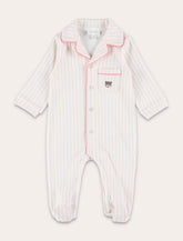 Nanàn striped jersey baby romper - | Spazio Pritelli