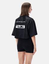 Nike Jordan Brooklyn cropped mesh jersey top - | Spazio Pritelli