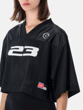 Nike Jordan Brooklyn cropped mesh jersey top - | Spazio Pritelli
