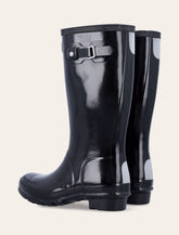Hunter Original Gloss Boot Buckle Waterproof Black Kids Mid Calf - | Spazio Pritelli
