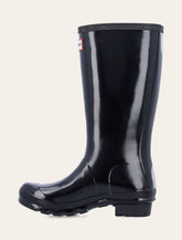Hunter Original Gloss Boot Buckle Waterproof Black Kids Mid Calf - | Spazio Pritelli