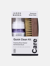 Jason Markk quick clean kit with ready-to-use foam and soft bristle brush - | Spazio Pritelli