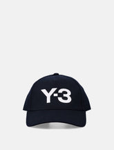 Y-3 black cotton logo cap - | Spazio Pritelli