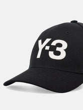 Y-3 black cotton logo cap - | Spazio Pritelli