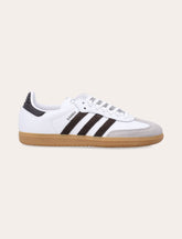 Adidas Originals white and brown kid's Samba OG sneakers - | Spazio Pritelli