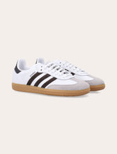 Adidas Originals white and brown kid's Samba OG sneakers - | Spazio Pritelli