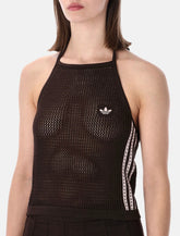Adidas Originals brown halter crochet top - | Spazio Pritelli