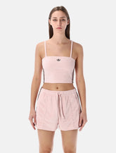 Adidas Originals pink terry bandeau top - | Spazio Pritelli