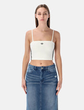 Adidas Originals white terry bandeau top - | Spazio Pritelli