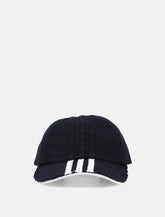 Y-3 Stripes black cap - | Spazio Pritelli