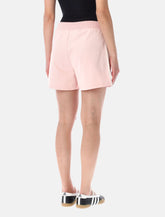Adidas Originals pink Firebird shorts with crochet detail - | Spazio Pritelli
