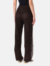 Adidas Originals brown crochet track pants - | Spazio Pritelli