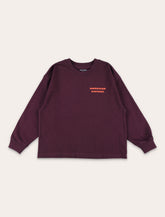 American Vintage Fizvalley long-sleeve t-shirt for kids aubergine - | Spazio Pritelli