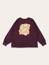American Vintage Fizvalley long-sleeve t-shirt for kids aubergine - | Spazio Pritelli