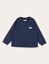 American Vintage navy Gixy long sleeves t-shirt for kids - | Spazio Pritelli