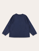 American Vintage navy Gixy long sleeves t-shirt for kids - | Spazio Pritelli