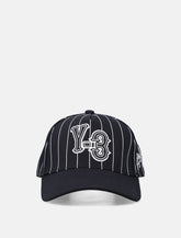 Y-3 black pinstripe twill cap - | Spazio Pritelli