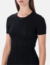JW Anderson Pointelle knit t-shirt - | Spazio Pritelli